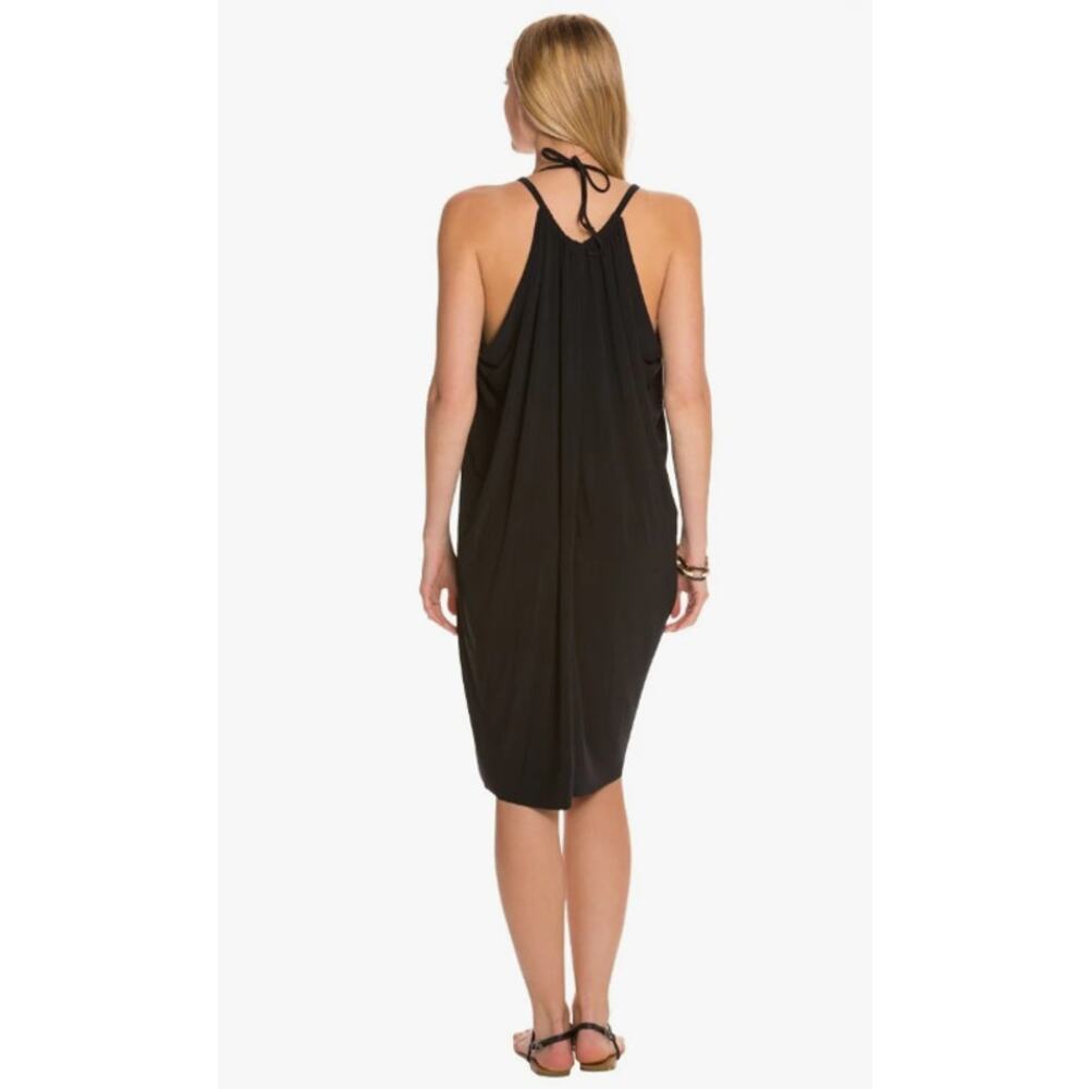 Magicsuit Miraclesuit Black Draped Cover Up Dress Womens M Swim Resort Beachwear - Picture 2 of 10